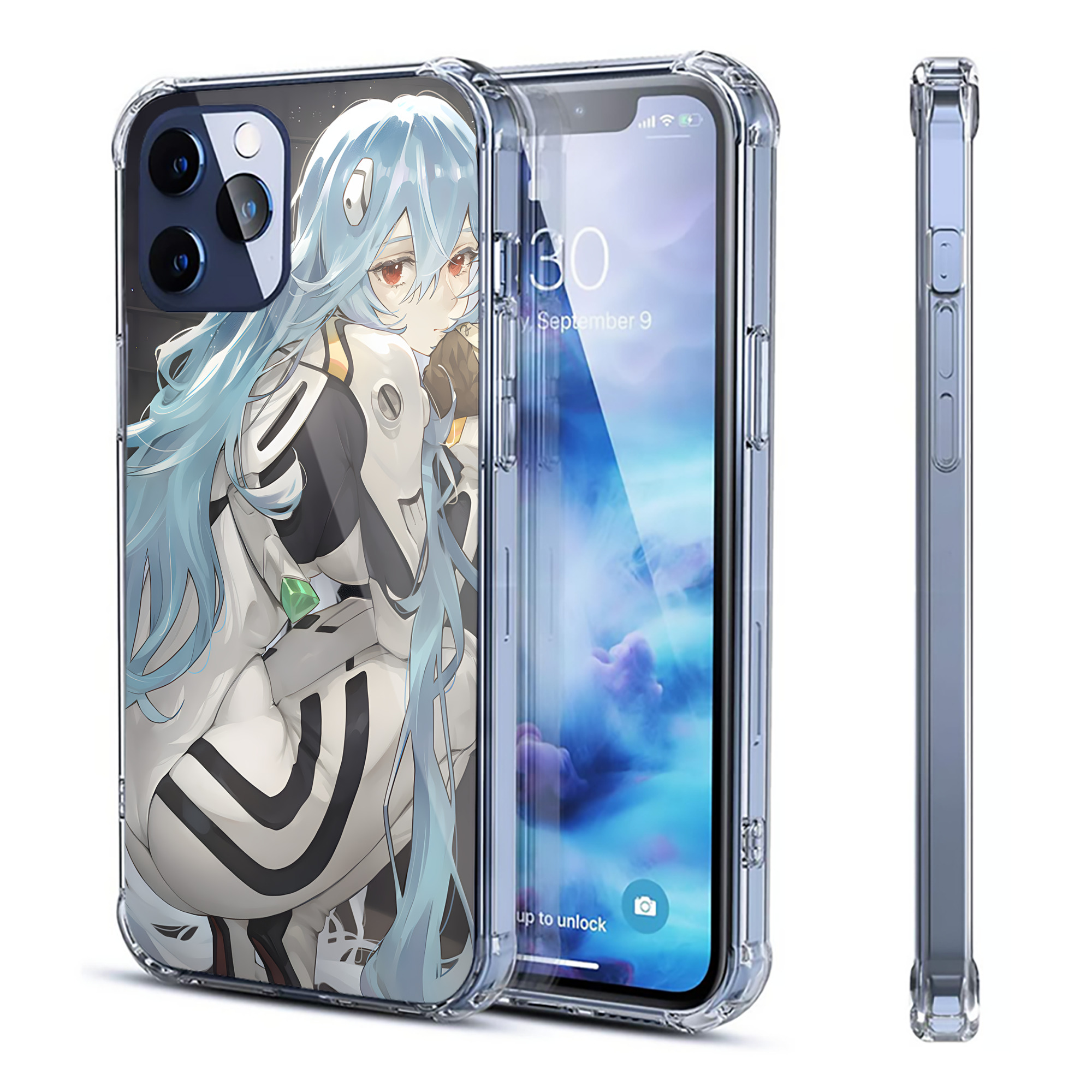 （画像用） EVA 新世紀エヴァンゲリオン 【iPhone 12シリーズ対応】透明スマホケース（クリアソフトケース）